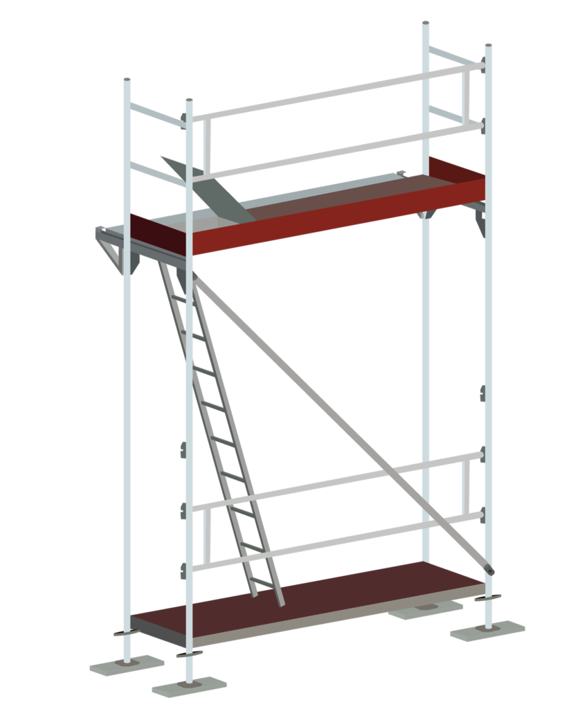 constructie ondersteuning steigerbouw Renovatiesteiger-Illustratie-KPS-Steigerbouw Industriesteiger Steigerbouw Metselsteiger Steigerbouw renovatiesteiger steigerbouw KPS Steigerbouw